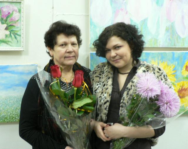 Анна Заблуда зі своєю мамою