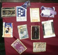 Перші резальтати майстер-класу - текстильні листівки
