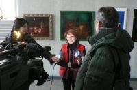 Галина Сапегіна дає інтерв'ю для преси
